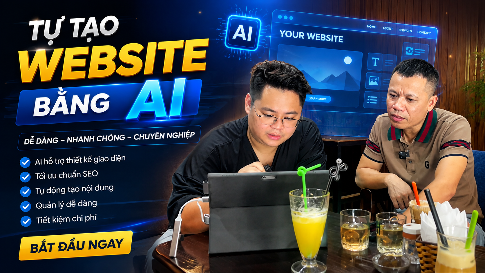 Tự Tạo Website Bằng AI